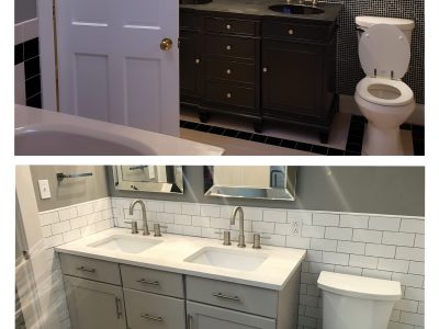 Before and After Bathroom Upgrade