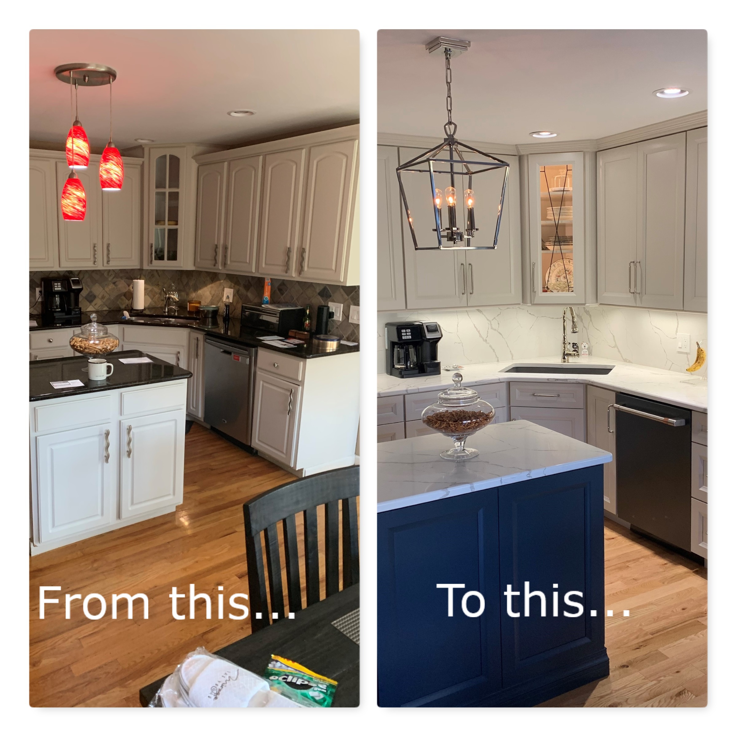 Before and After Custom Kitchen Remodeling