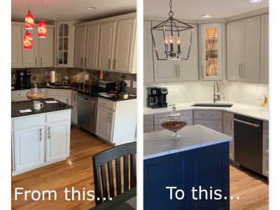 Before and After Custom Kitchen Remodeling