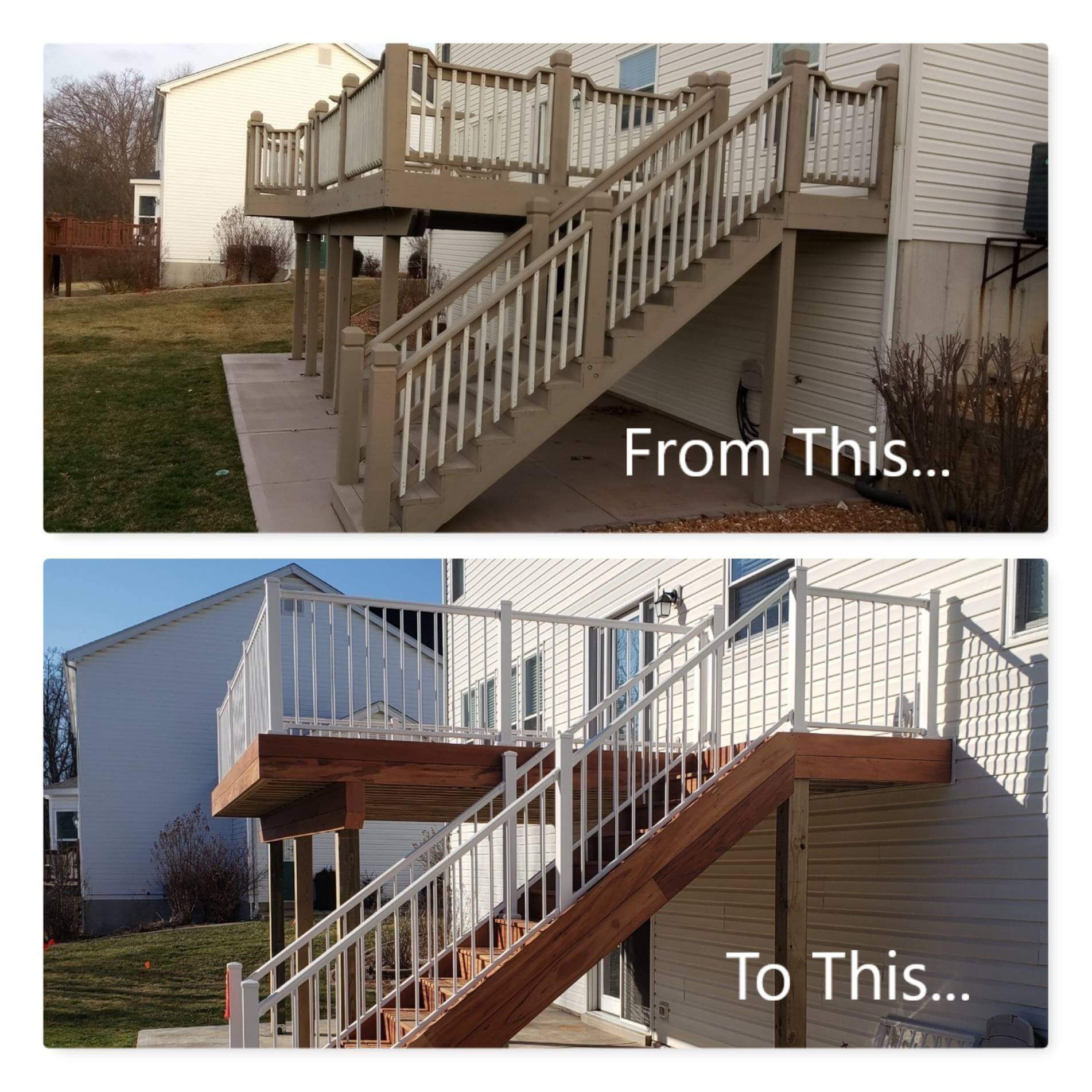 Before and After Deck Construction