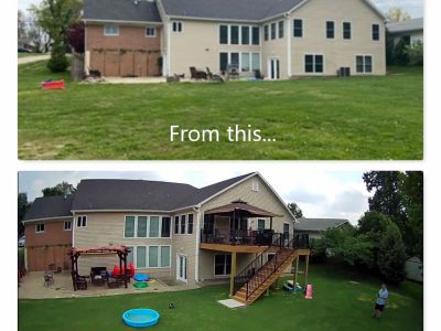 Before and After Deck Installation