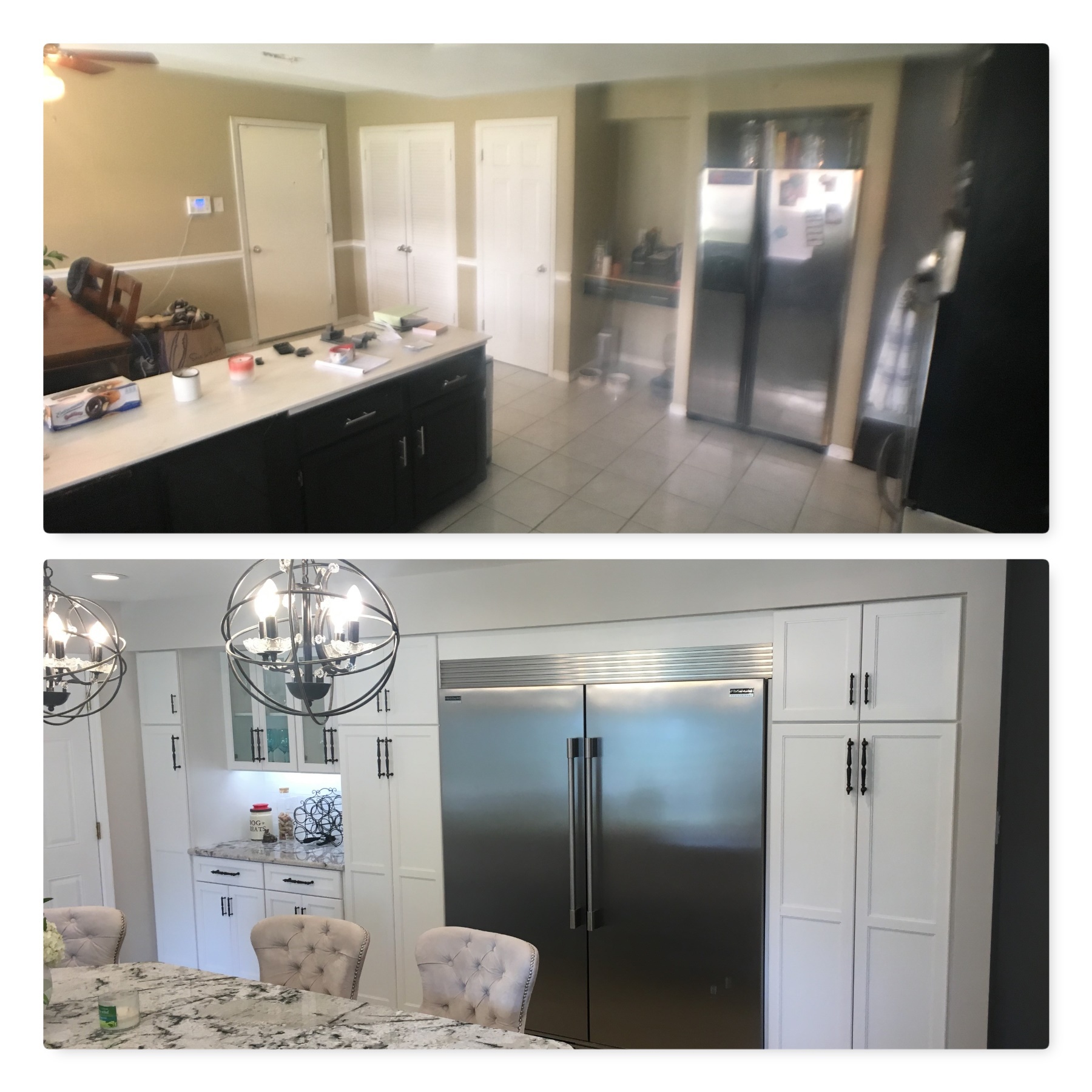 Before and After Kitchen Remodel