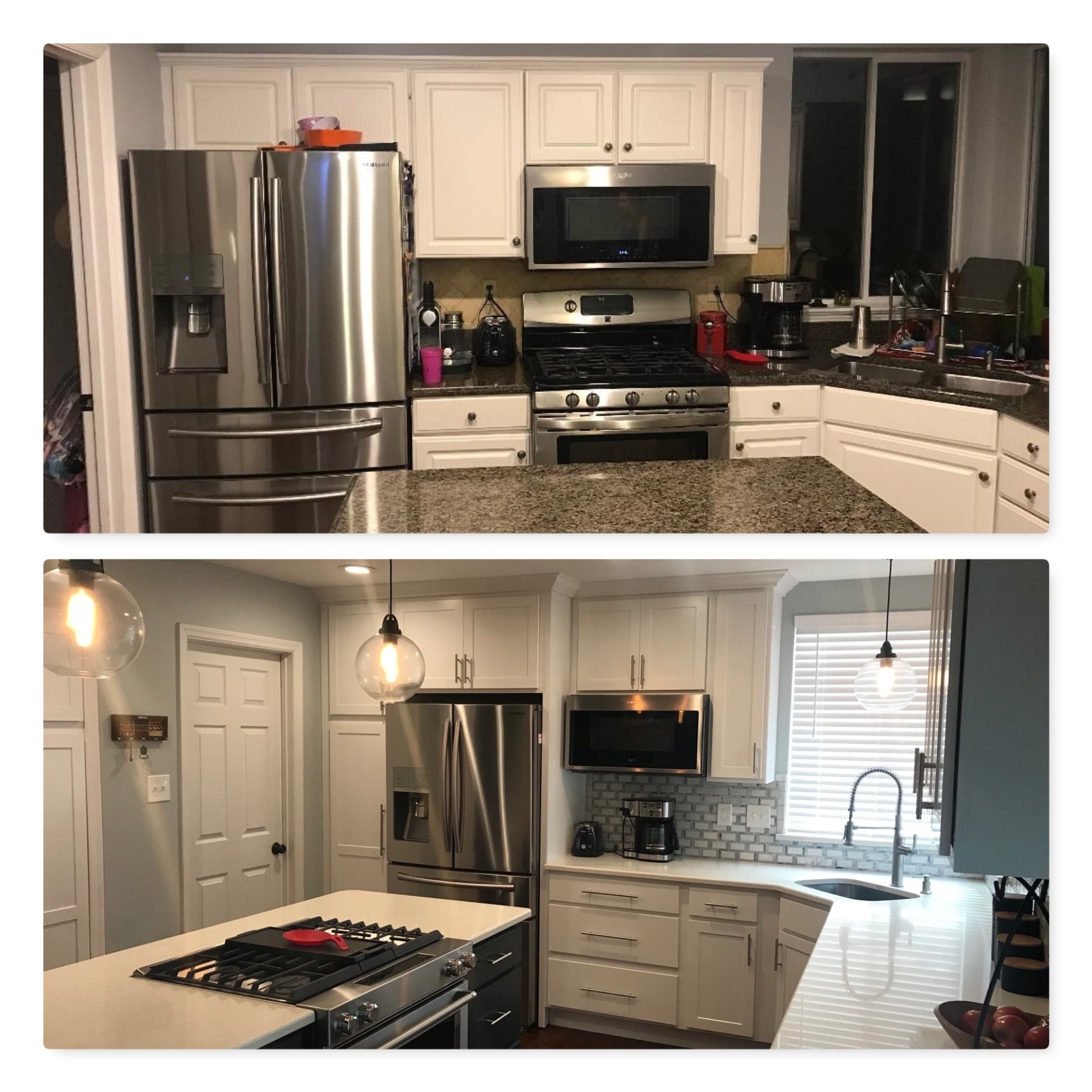 Before and After Kitchen Remodel Project